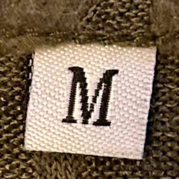 Women’s Olive Green Mixed Fabric Dress, NEVER WORN, Size Medium - Picture 9 of 11